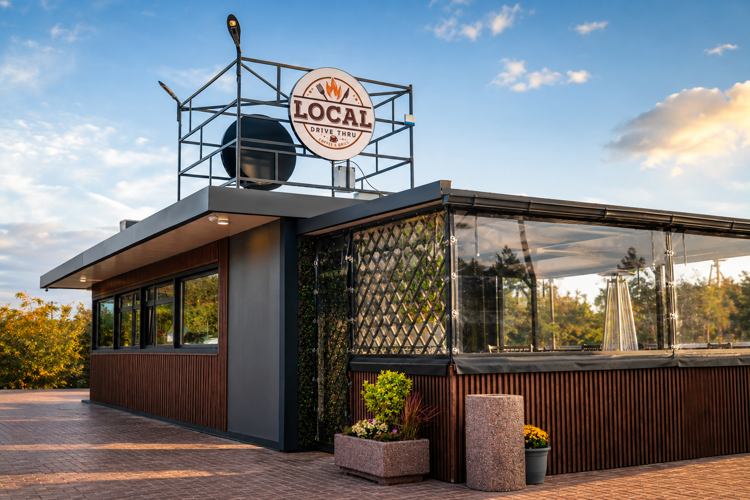 Local Drive Thru văzut din exterior